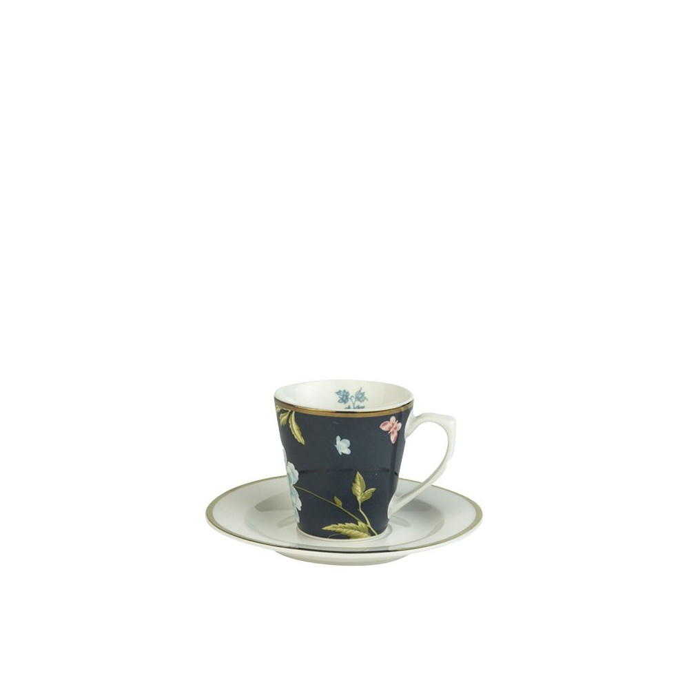 Heritage Φλυτζάνι Espresso με πιατάκι Midnight Uni