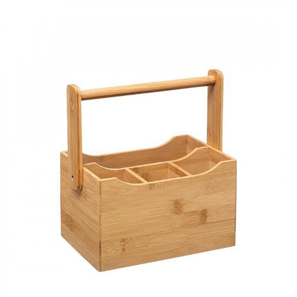 CUTLERY CASE WITH BAMBOO HAND 22.5X14X24CM