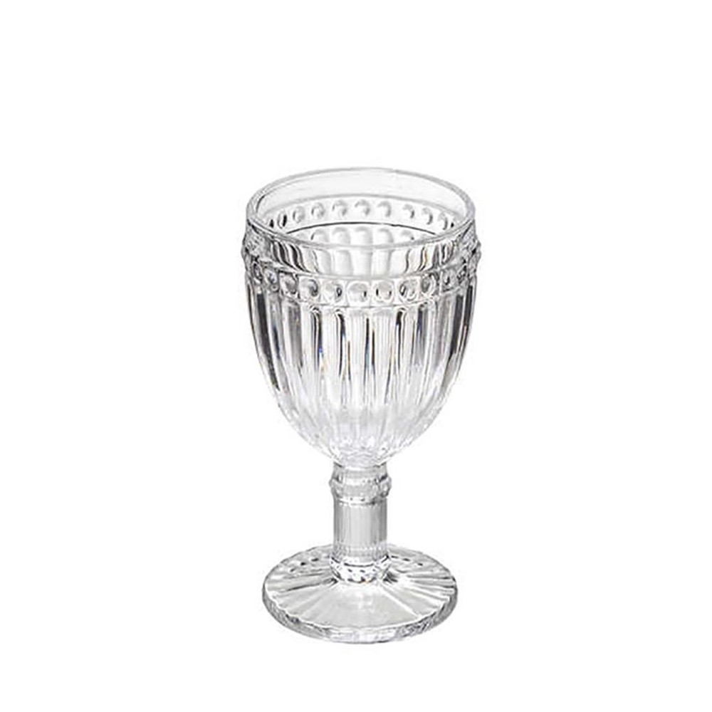 WINE GLASS 25CL WITH FOOT CLEAR SET 6 PCS.