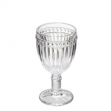 WINE GLASS 25CL WITH FOOT CLEAR SET 6 PCS.