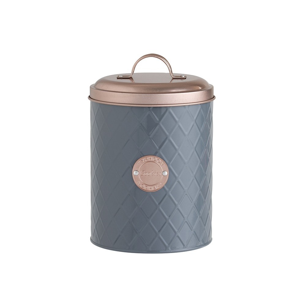 METAL TIN FOR BISCUITS 21 × 11CM 2.6L COPPER